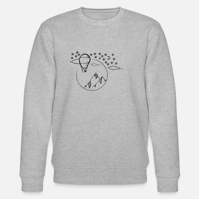 Die Reise - Stanley/Stella Unisex Bio-Sweatshirt CHANGER  - Grau meliert