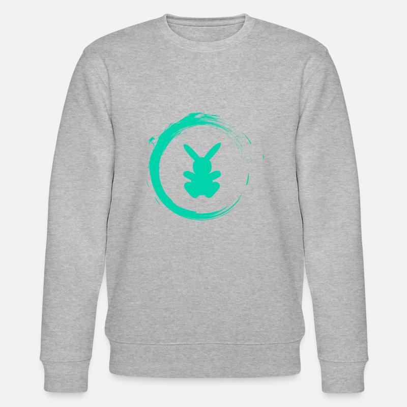 Hase - Stanley/Stella Unisex Bio-Sweatshirt CHANGER  - Grau meliert