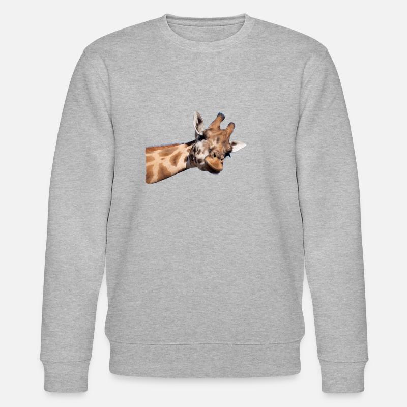 Giraffe - Stanley/Stella Unisex Bio-Sweatshirt CHANGER  - Grau meliert
