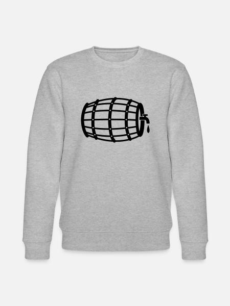 Bier Fass - Stanley/Stella CHANGER Unisex Organic Sweatshirt - heather grey