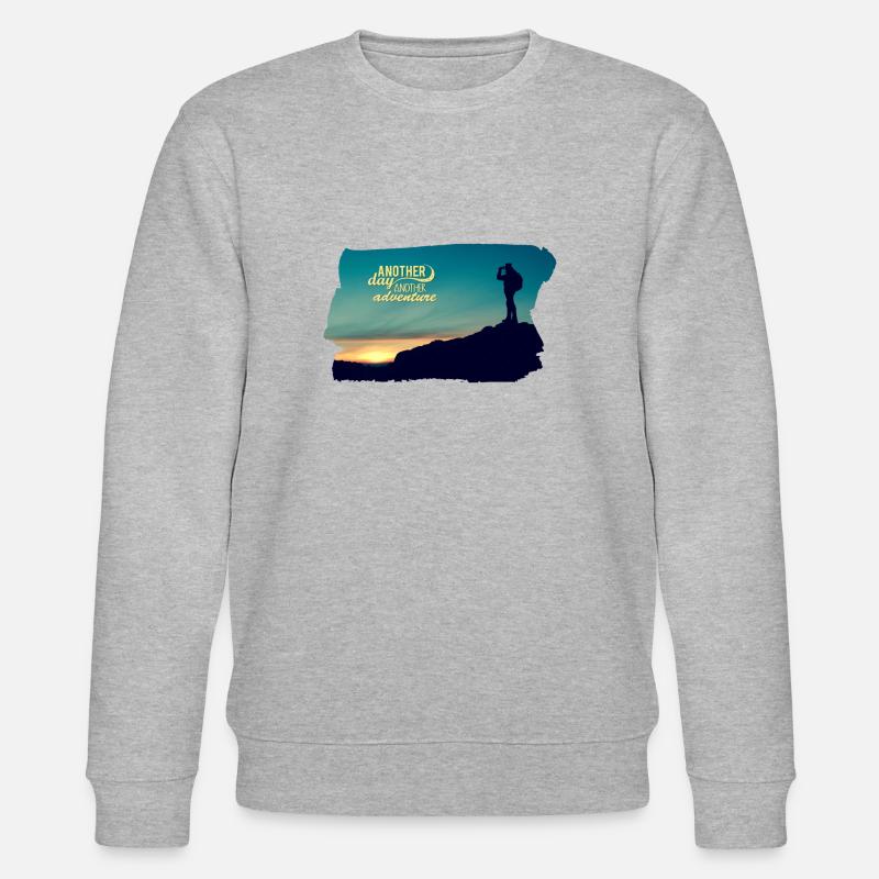 Neue Abenteuer - Bergsteigen - Stanley/Stella Unisex Bio-Sweatshirt CHANGER  - Grau meliert