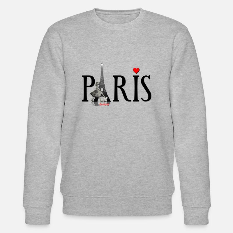 Paris - Stanley/Stella Unisex Bio-Sweatshirt CHANGER  - Grau meliert