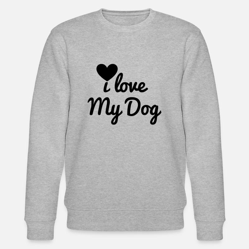 J'aime mon chien - Sweat bio CHANGER Stanley/Stella Unisexe - gris chiné