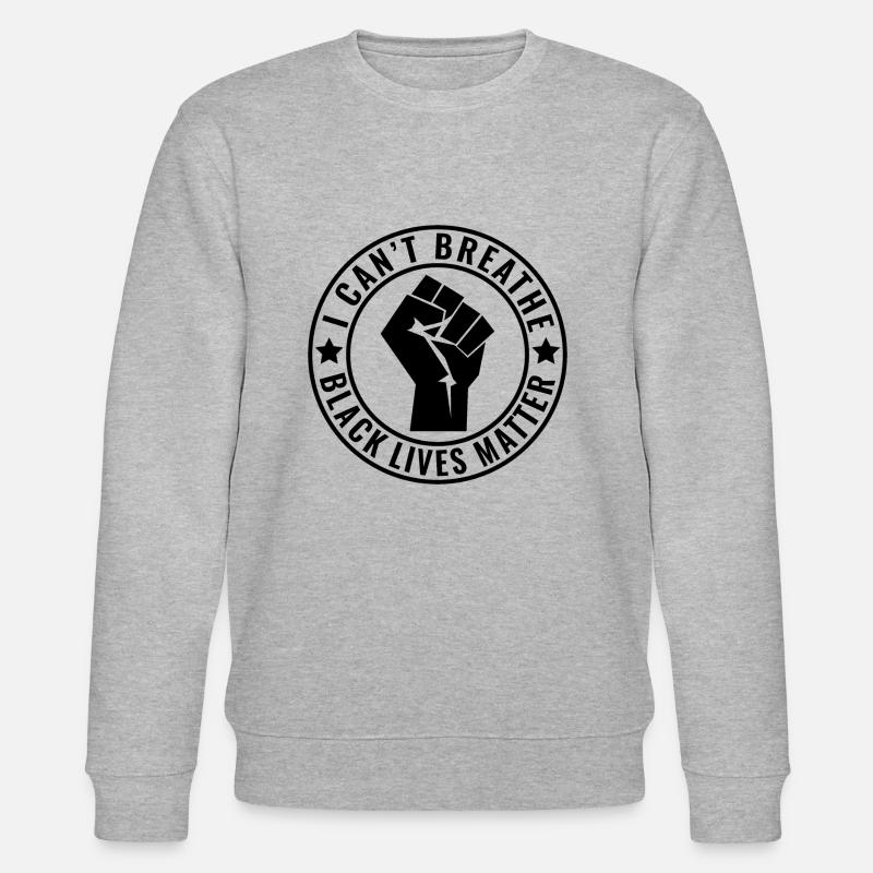 Schwarze Leben zählen - Stanley/Stella Unisex Bio-Sweatshirt CHANGER  - Grau meliert