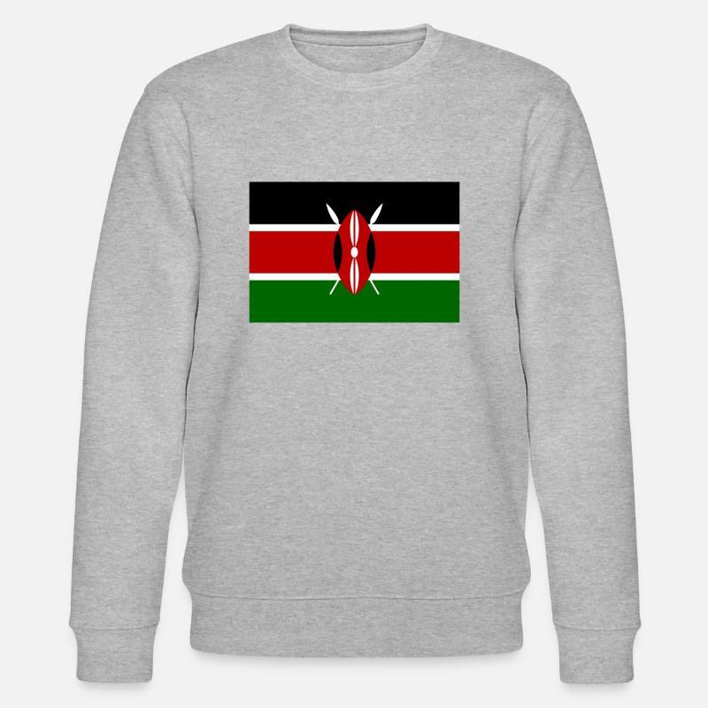 Kenya flag - Stanley/Stella Unisex Bio-Sweatshirt CHANGER  - Grau meliert