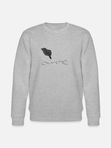 Drawing Love - Stanley/Stella CHANGER Unisex Organic Sweatshirt - heather grey