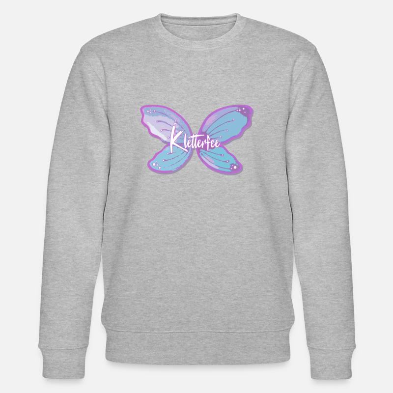 Kletterfee Klettern Bouldern - Stanley/Stella Unisex Bio-Sweatshirt CHANGER  - Grau meliert
