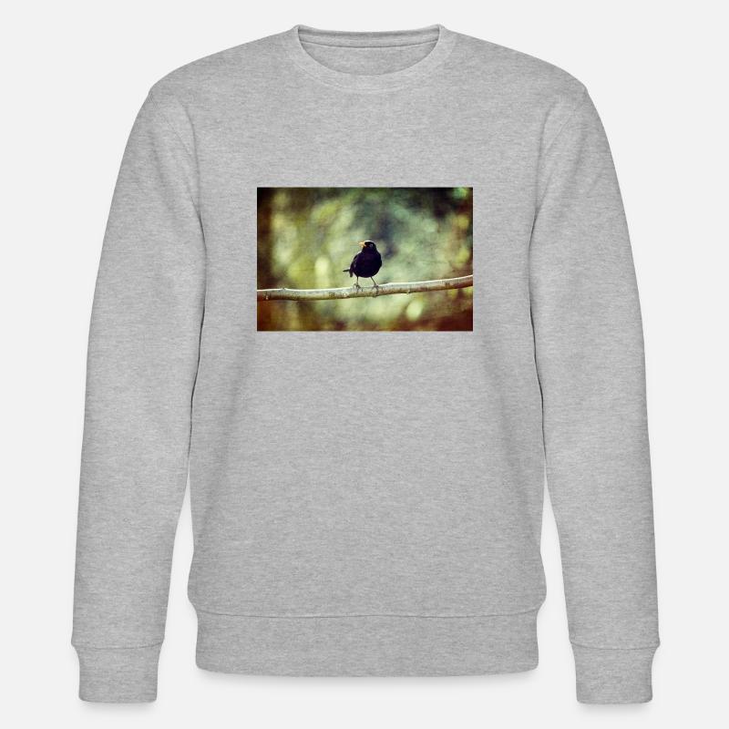 Die Amsel - Stanley/Stella Unisex Bio-Sweatshirt CHANGER  - Grau meliert