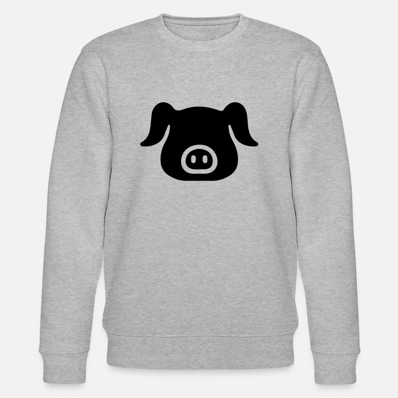 Cochon Cochon Cochon Chanceux - Sweat bio CHANGER Stanley/Stella Unisexe - gris chiné