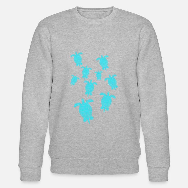 Turtle - Stanley/Stella Unisex Bio-Sweatshirt CHANGER  - Grau meliert