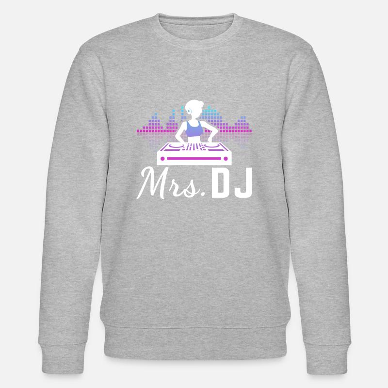 Mrs. DJ - Stanley/Stella Unisex Bio-Sweatshirt CHANGER  - Grau meliert
