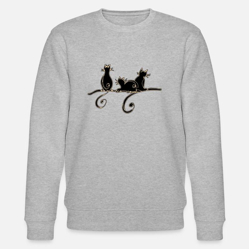 Chats - Sweat bio CHANGER Stanley/Stella Unisexe - gris chiné