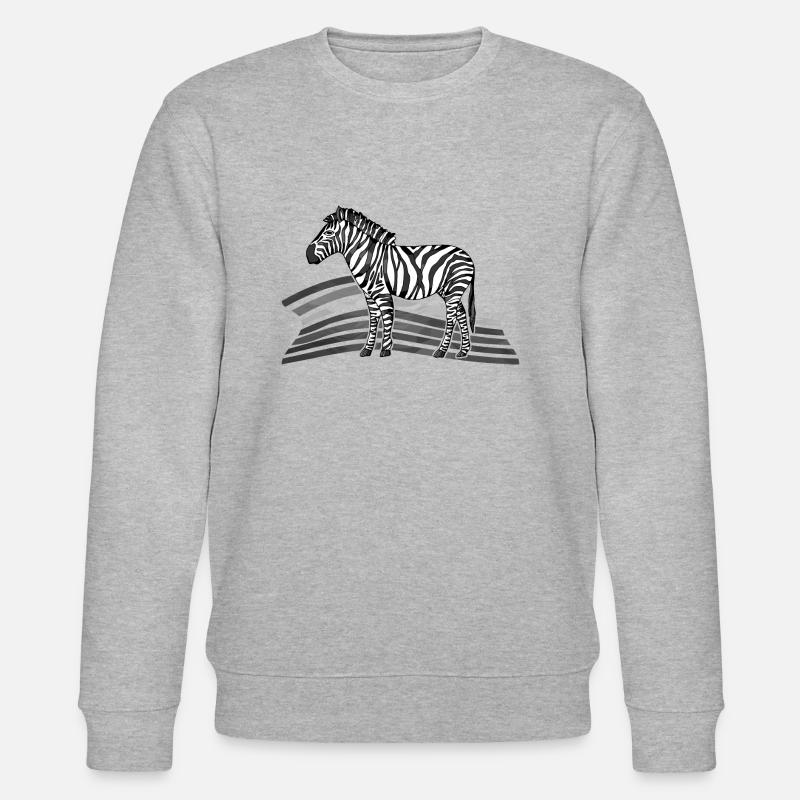 Zebra - Stanley/Stella Unisex Bio-Sweatshirt CHANGER  - Grau meliert