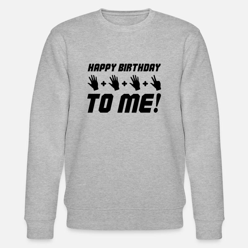 Joyeux anniversaire à moi 18 - Sweat bio CHANGER Stanley/Stella Unisexe - gris chiné