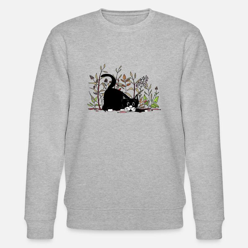 Cat - Stanley/Stella CHANGER Unisex Organic Sweatshirt - heather grey