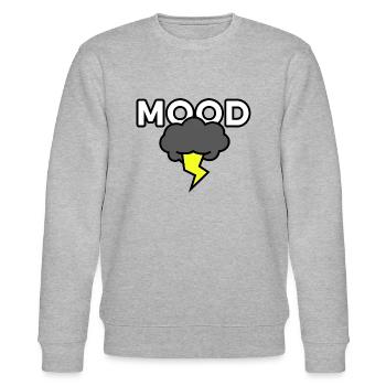Dark Thunder Cloud - MOOD: Digitale Zeichnung - Stanley/Stella Unisex Bio-Sweatshirt CHANGER  - Grau meliert - Vorne - Nik (191cm) & Marisol (170cm)