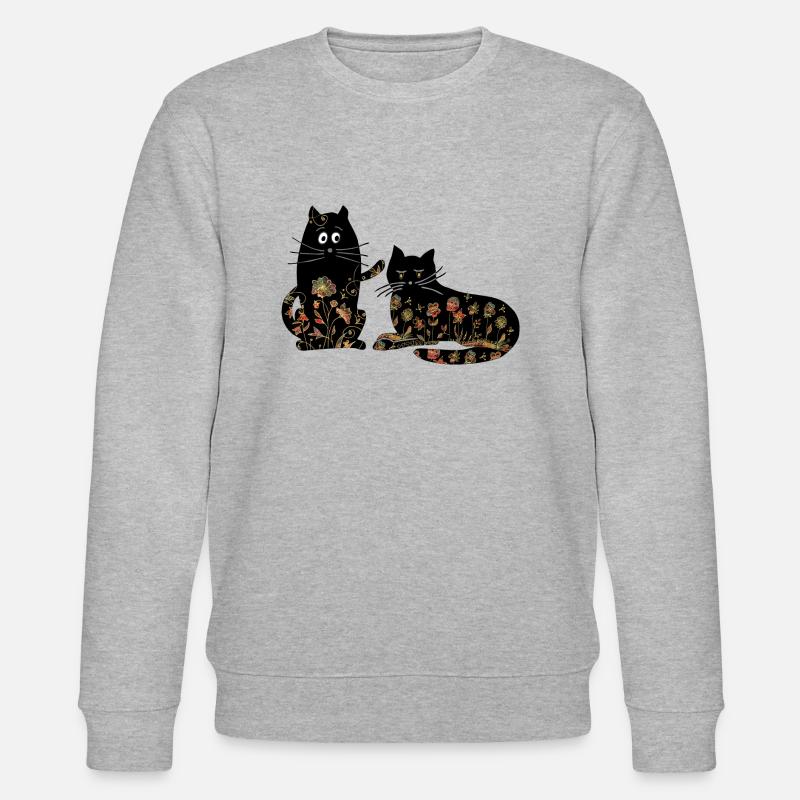 Katzen - Stanley/Stella Unisex Bio-Sweatshirt CHANGER  - Grau meliert