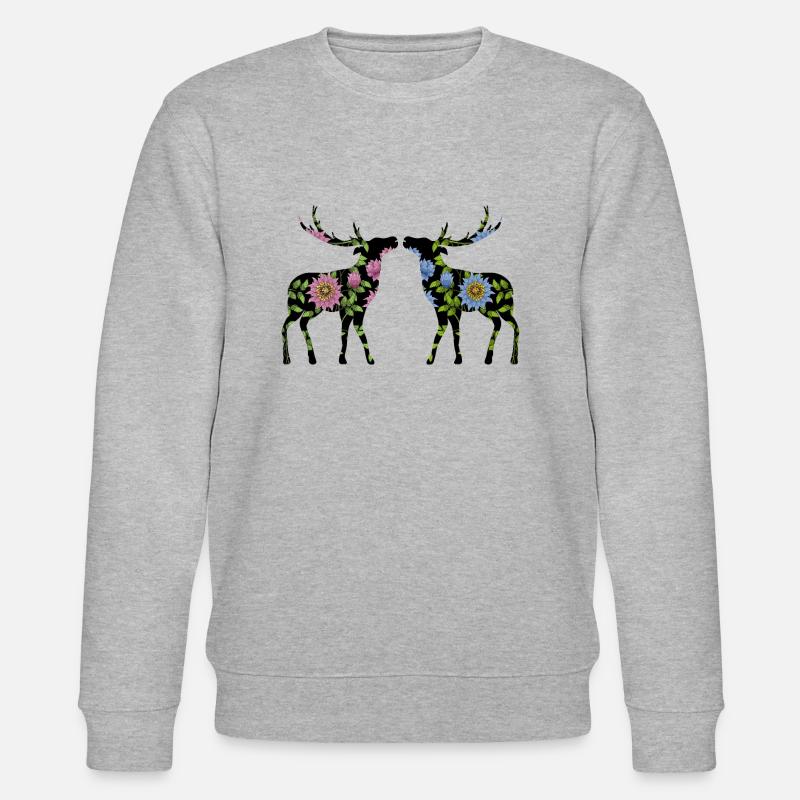 Hirsch - Stanley/Stella Unisex Bio-Sweatshirt CHANGER  - Grau meliert