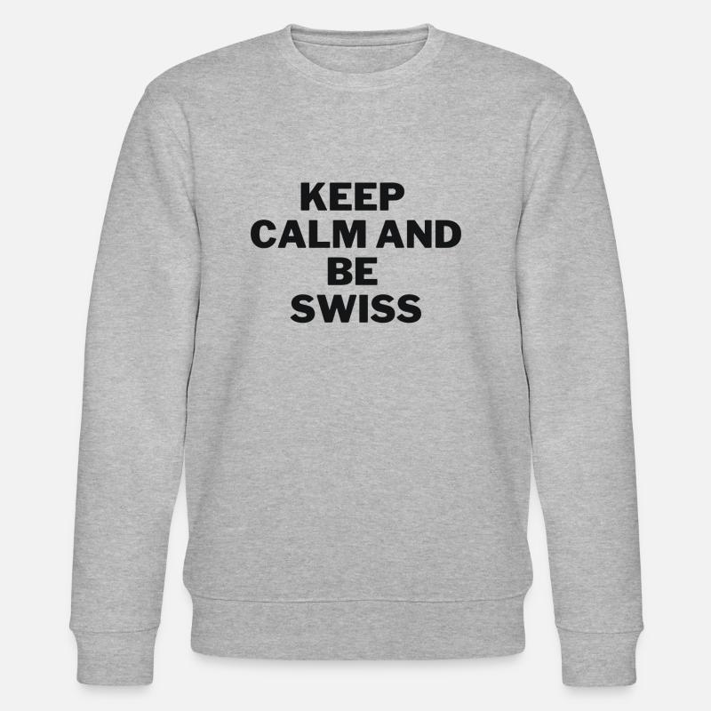 Be Swiss - Stanley/Stella Unisex Bio-Sweatshirt CHANGER  - Grau meliert