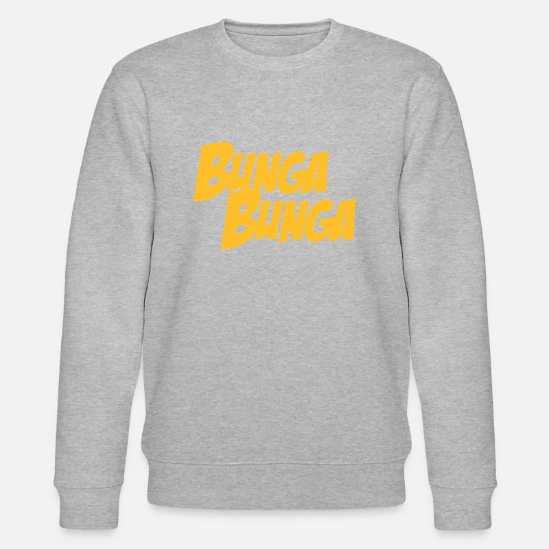 BungaBunga - Stanley/Stella Unisex Bio-Sweatshirt CHANGER  - Grau meliert