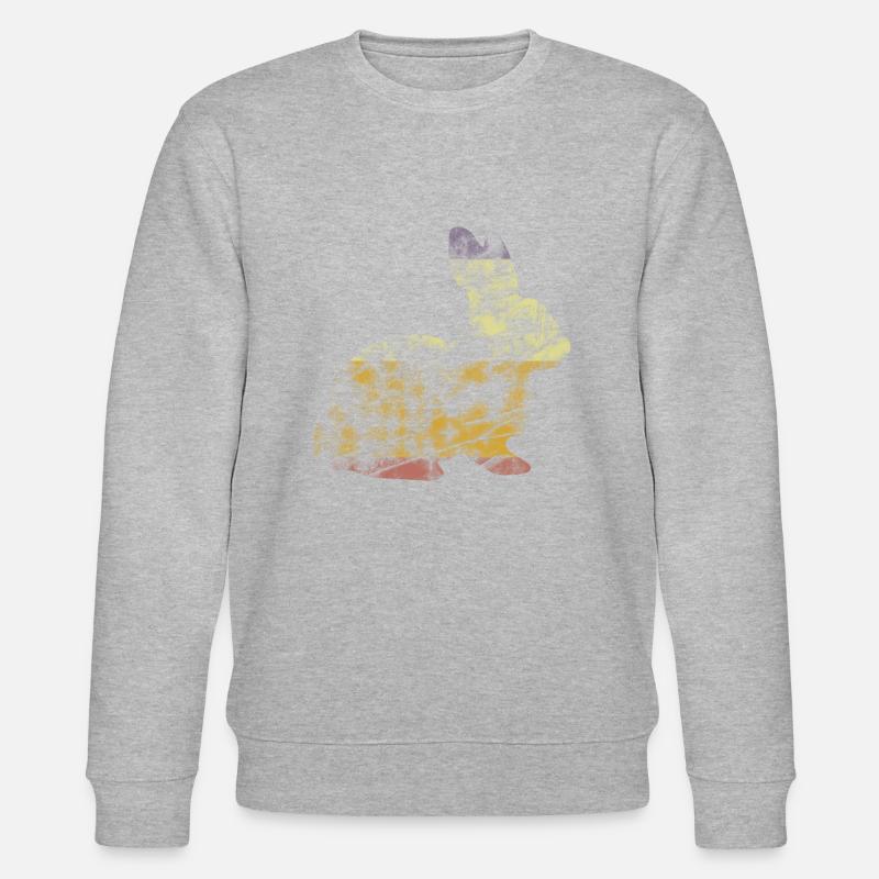 Hase - Stanley/Stella Unisex Bio-Sweatshirt CHANGER  - Grau meliert