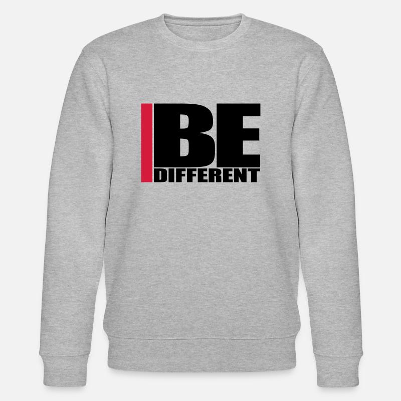 Cool Be Different Logo - Sweat bio CHANGER Stanley/Stella Unisexe - gris chiné