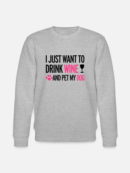 Wine - Stanley/Stella CHANGER Unisex Organic Sweatshirt - heather grey
