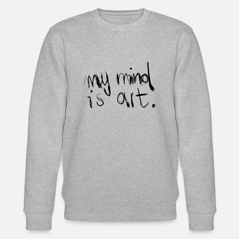 My Mind Is Art - Stanley/Stella Unisex Bio-Sweatshirt CHANGER  - Grau meliert