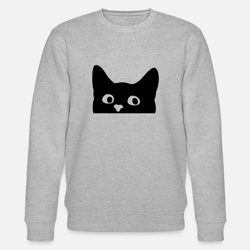 Katze - Stanley/Stella Unisex Bio-Sweatshirt CHANGER  - Grau meliert
