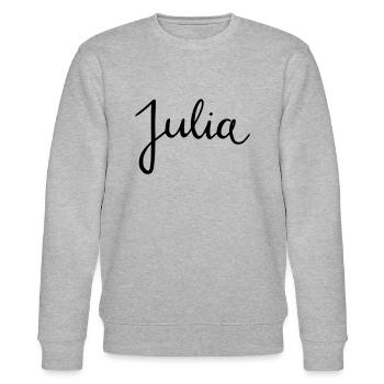 julia - Stanley/Stella Unisex Bio-Sweatshirt CHANGER  - Grau meliert - Vorne - Nik (191cm) & Marisol (170cm)