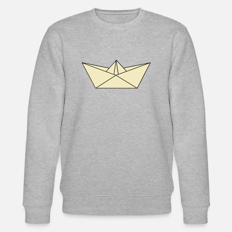 Papierschiffchen - Stanley/Stella Unisex Bio-Sweatshirt CHANGER  - Grau meliert