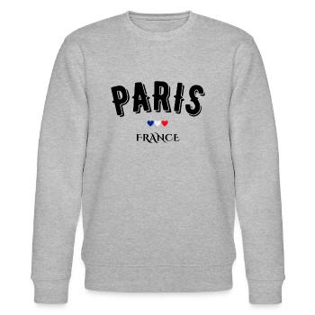 paris france - Sweat bio CHANGER Stanley/Stella Unisexe - gris chiné - Devant - Nik (191cm) & Marisol (170cm)