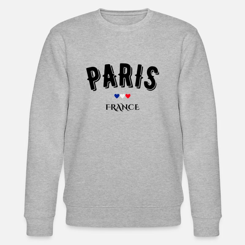 Paris Frankreich - Stanley/Stella Unisex Bio-Sweatshirt CHANGER  - Grau meliert