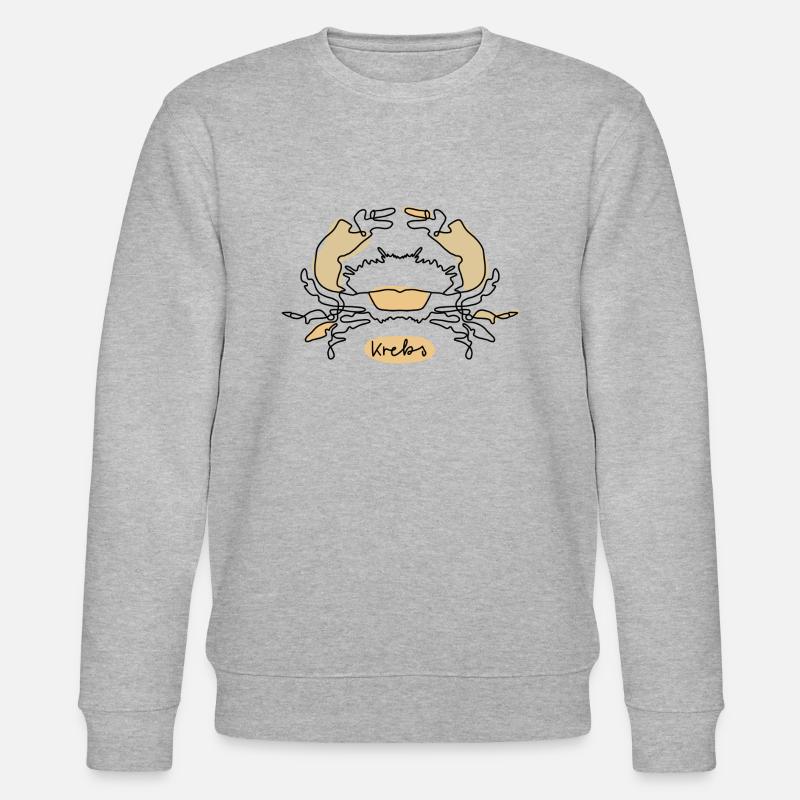 Sternzeichen Krebs - Stanley/Stella Unisex Bio-Sweatshirt CHANGER  - Grau meliert