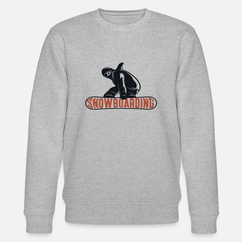 Snowboarding - Stanley/Stella Unisex Bio-Sweatshirt CHANGER  - Grau meliert