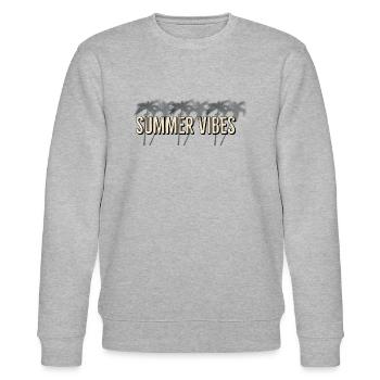 Summer vibes - Stanley/Stella Unisex Bio-Sweatshirt CHANGER  - Grau meliert - Vorne - Nik (191cm) & Marisol (170cm)