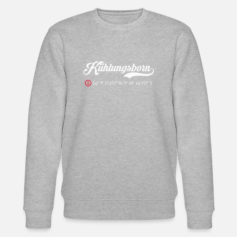 Kühlungsborn roter Anker - Stanley/Stella Unisex Bio-Sweatshirt CHANGER  - Grau meliert