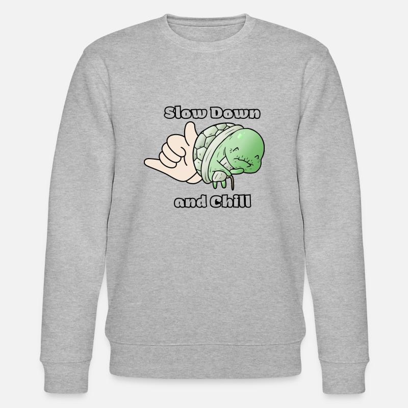 Slow Down and Chill - Stanley/Stella Unisex Bio-Sweatshirt CHANGER - Grau meliert