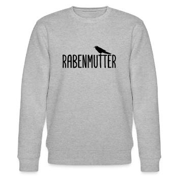 Rabenmutter Rabe Mutter Mama Mami - Stanley/Stella Unisex Bio-Sweatshirt CHANGER  - Grau meliert - Vorne - Nik (191cm) & Marisol (170cm)