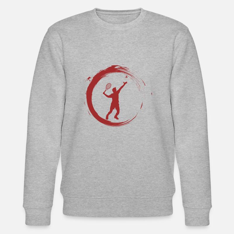 Federball Badminton - Stanley/Stella Unisex Bio-Sweatshirt CHANGER  - Grau meliert
