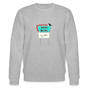Bates Motel - Stanley/Stella Unisex Bio-Sweatshirt CHANGER  - Grau meliert - Vorne - Nik (191cm) & Marisol (170cm)
