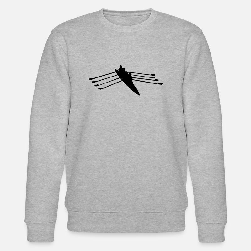 Rudern 4er - rowing - Stanley/Stella Unisex Bio-Sweatshirt CHANGER  - Grau meliert