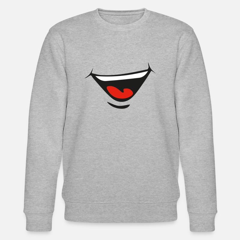 Lächeln - Stanley/Stella Unisex Bio-Sweatshirt CHANGER  - Grau meliert