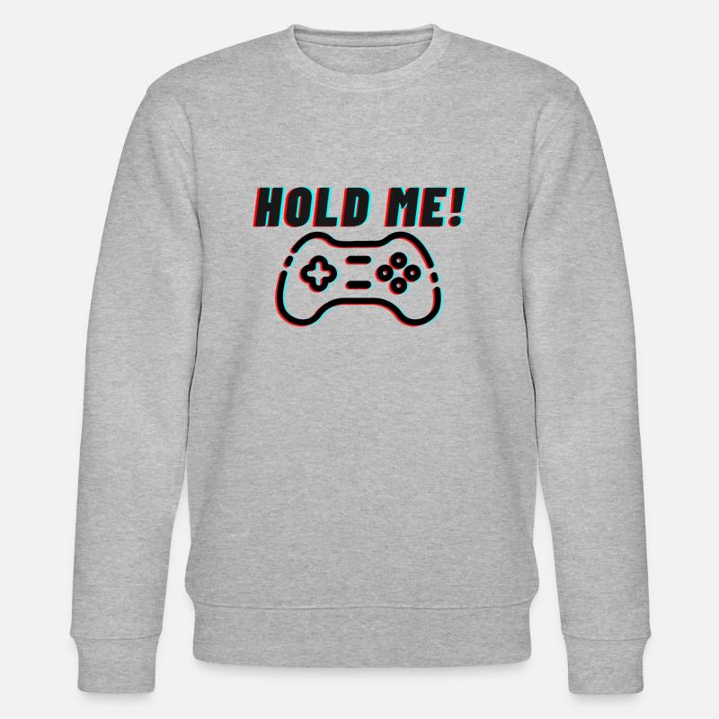 Cooles Gaming - Design - Gamingcontroller - Stanley/Stella Unisex Bio-Sweatshirt CHANGER  - Grau meliert