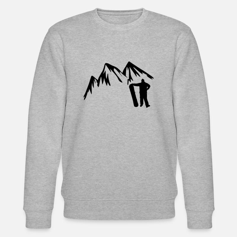 Snowboard Snowboarder - Stanley/Stella CHANGER Unisex Organic Sweatshirt - heather grey