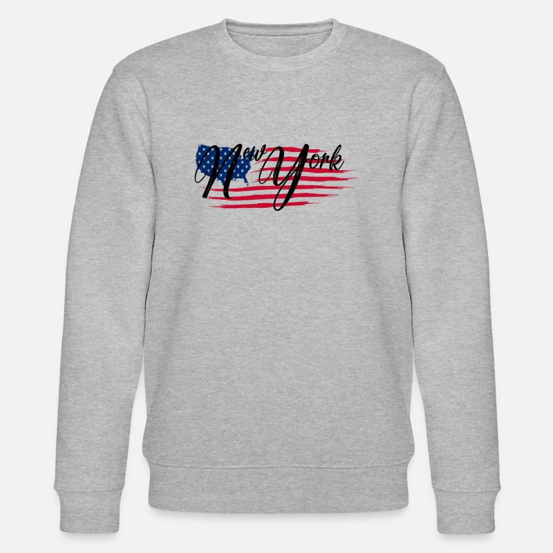 New York - Stanley/Stella Unisex Bio-Sweatshirt CHANGER  - Grau meliert