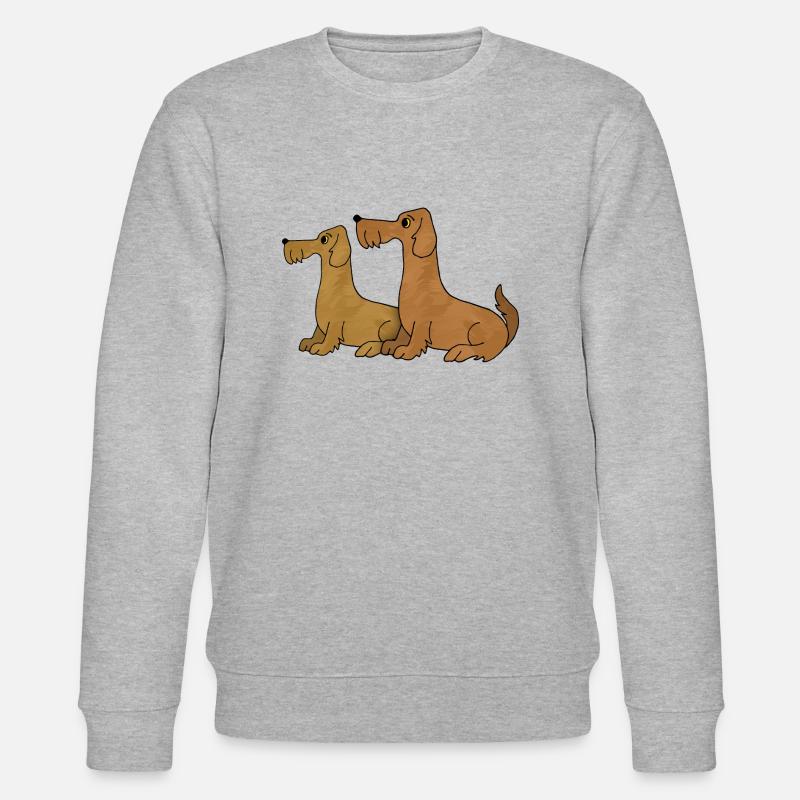 Hunde - Stanley/Stella Unisex Bio-Sweatshirt CHANGER  - Grau meliert