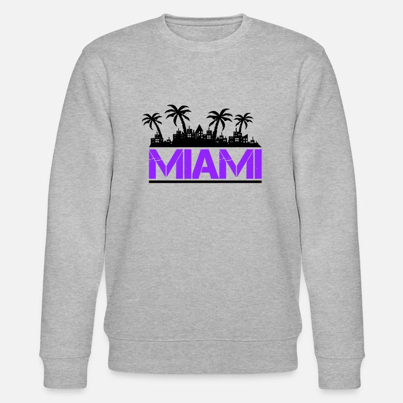 miami - Stanley/Stella Unisex Bio-Sweatshirt CHANGER  - Grau meliert
