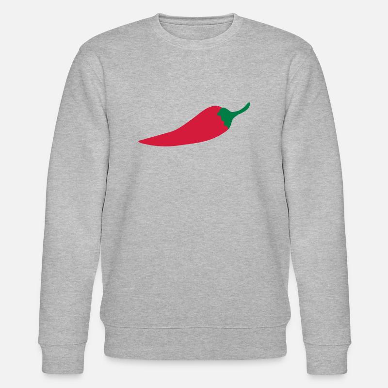 Chilischote - Stanley/Stella Unisex Bio-Sweatshirt CHANGER  - Grau meliert