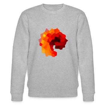 Red Portal - Stanley/Stella CHANGER Unisex Organic Sweatshirt - heather grey - Front - Nik (191cm) & Marisol (170cm)